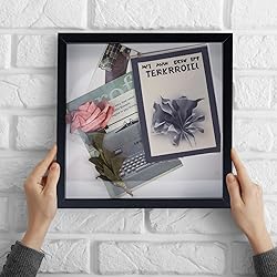 Muzilife 12x12 Shadow Box Picture Frame with Linen