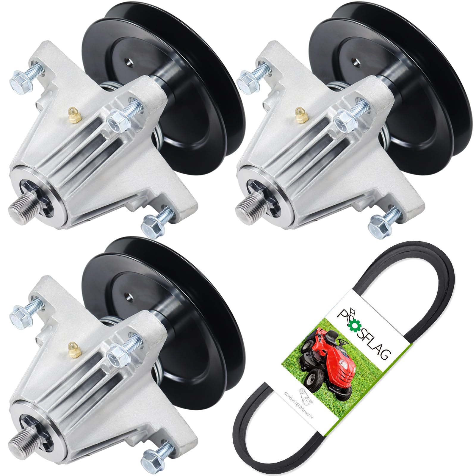 Photo 1 of ***Factory seal***

POSFLAG  Pack 918-06981 Spindle Assembly with 954-04077A Belt Replaces 618-06981, 918-06981, 618 06981, 918 06981, 61806981, 91806981 for Cub Cadet XT1-LT50, XT2-LX50 Lawn Tractors