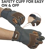 Vgo Gardening Gloves Touchscreen Thornproof Pig Leather Dexterity Breathable view 5