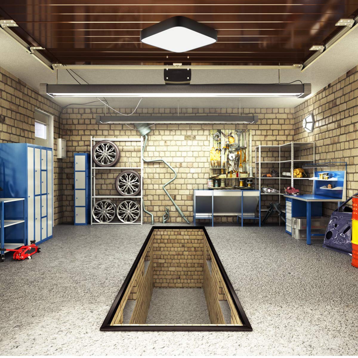 Deckenleuchte LED Deckenlampe Wohnzimmer bedee LED Deckenleuchte bad 4000K 24W LED Lampe Leuchte Quadratische Dünne für Badezimmer Küche Schlafzimmer Bad Wohnzimmer Esszimmer Balkon Flur