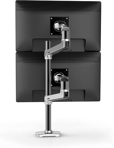 Ergotron LX Vertical Stacking Dual Monitor Arm for 2 Displays up to 40 in