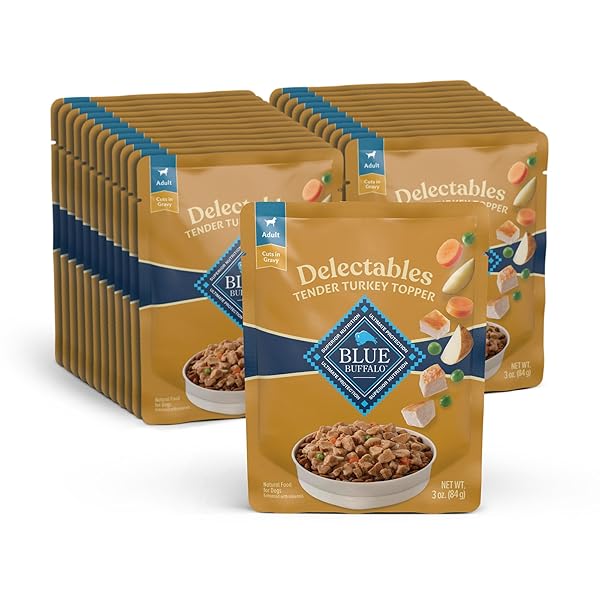 BLUE BUFFALO DELECTABLES NATURAL WET DOG FOOD TOPPER,...