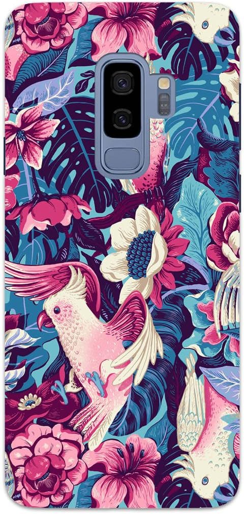MADANYU Samsung Galaxy S9 Plus Cover - Pink Cockatoo So Classy for Bird Lovers Designer Printed Slim Back Case Cover for Samsung Galaxy S9 Plus (for Girls)