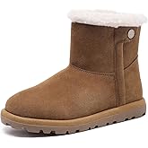 UENOOKDAR Womens Snow Boots with Warm Faux Fur Lining Water Repellent Outdoor Comfortable Winter Boots for Women