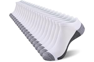 COOVAN Men Athletic Ankle Socks 12 pack Low Cut Short Cushion Casual Sock（12 pairs）
