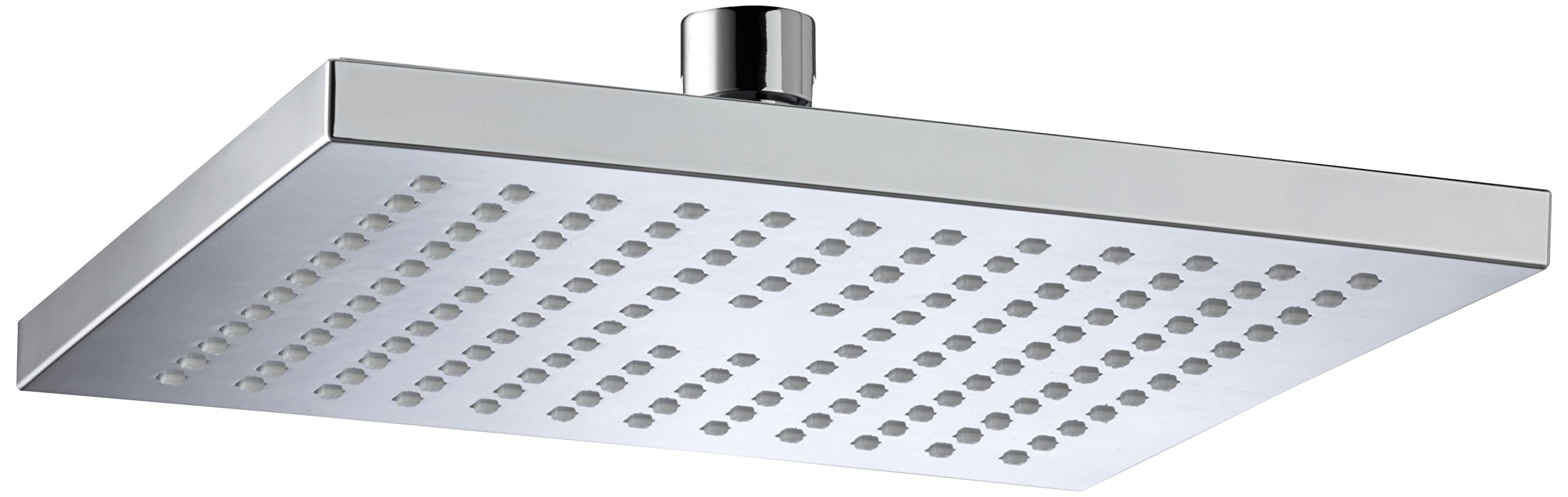 Bristan 200mm ABS Square Fixed Shower Head,Large Rain Rainfall Shower Head, Chrome - FHC ABSQ01 C