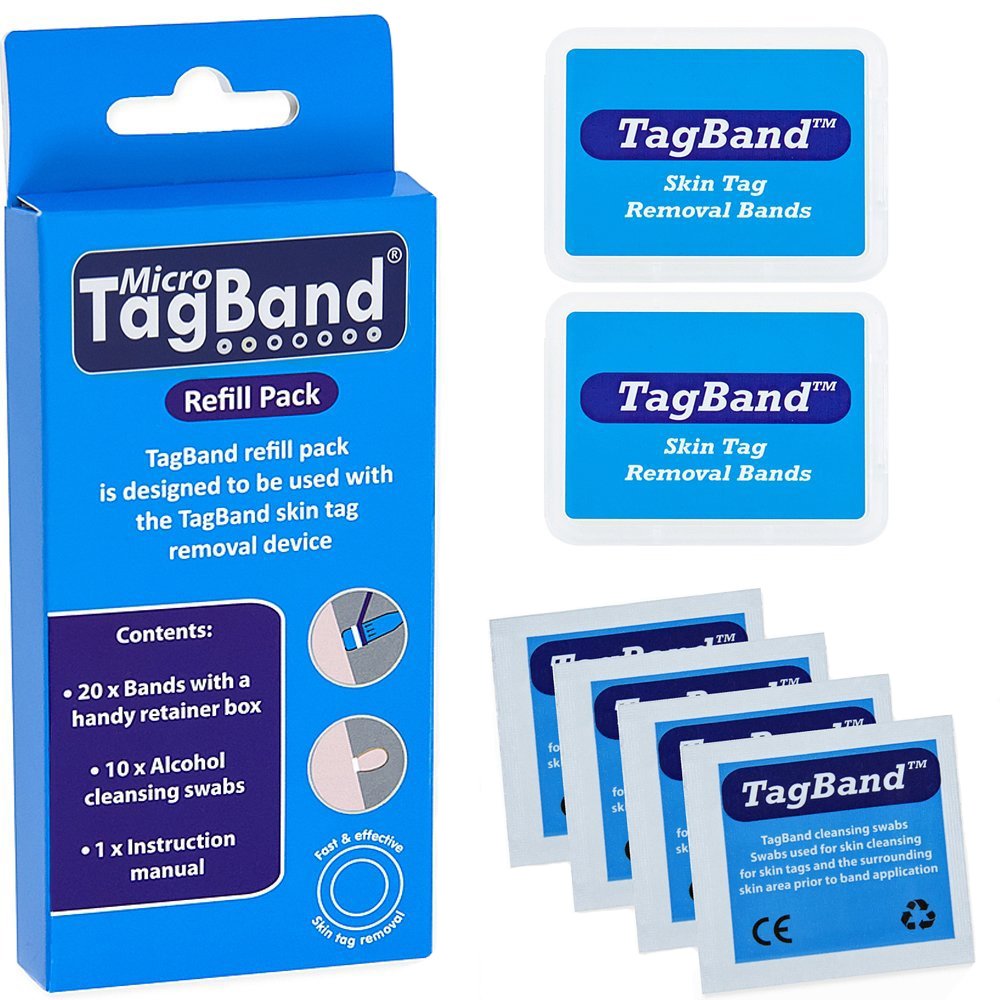 Micro TagBand Refill Bands for Small/Medium Skin Tags. Compatible with