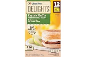 Evaxo Jimmy Dean Delights Turkey Sausage, Egg White & Cheese Muffin Sandwiches, Frozen (12 ct.)
