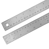 Pacific Arc Stainless Steel 24 Inch Metal Ruler