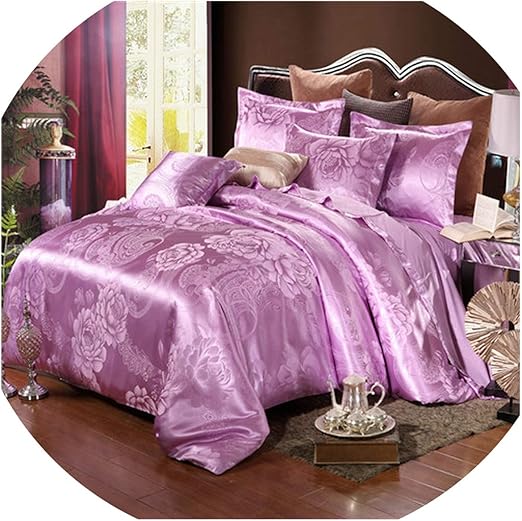 Amazon Com Home Bed Set Jacquard Bedding Set Super King Bed Linen