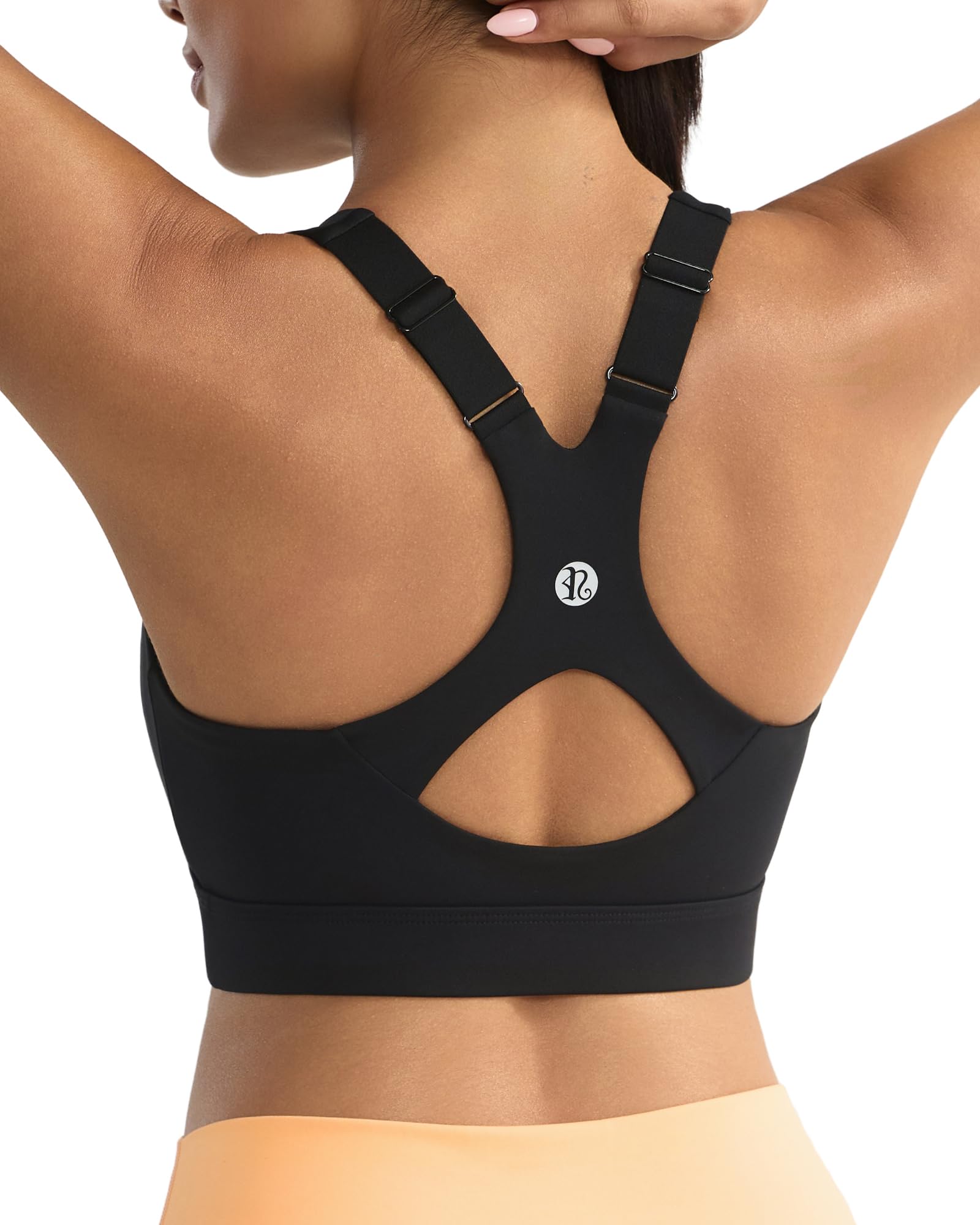 Photo 1 of RUNNING GIRL Black High Impact Sports Bra for Women,Adjustable Strappy High Support Sports Bras for Women Large Bust(3182Black_XXL)