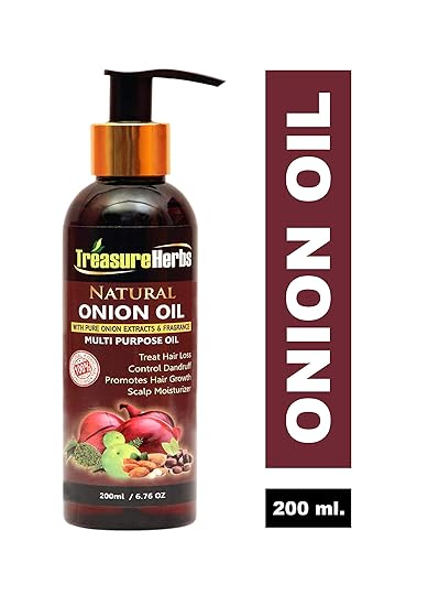 Buy Treasure Herbs Red Onion Oil For Hair Growth With 14 Essential