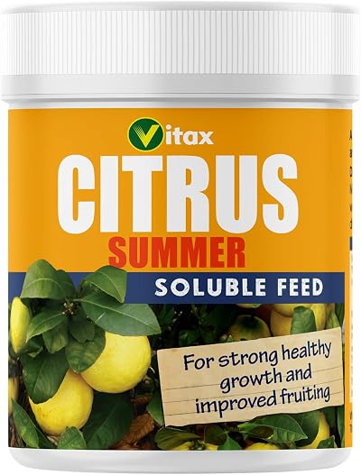 Vitax Citrus Summer Soluble Plant Feed 200G High Nitrogen Discourages Drop