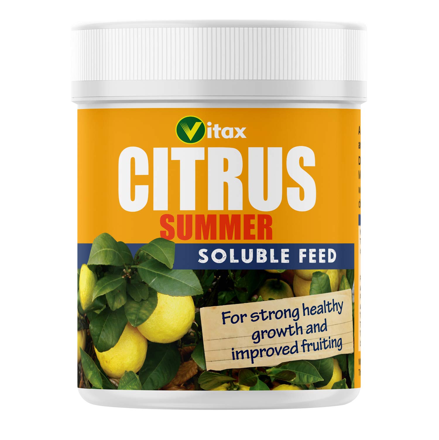 Vitax Citrus Summer Soluble Plant Feed, High Nitrogen, Discourages Fruit Drop & Premature Ripening: 200G