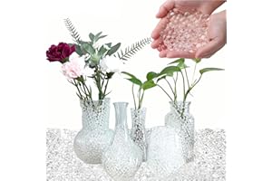 120000 Clear Water Gel Beads, Water Gel Jelly Beads for Vases Filler, Floating Candles, Planting, Floral Decoration, Christma