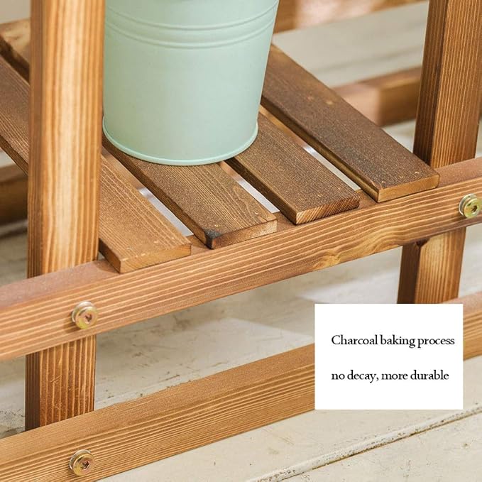 TIANQIZ Soporte de exhibición de macetas de Madera Maciza para el ...