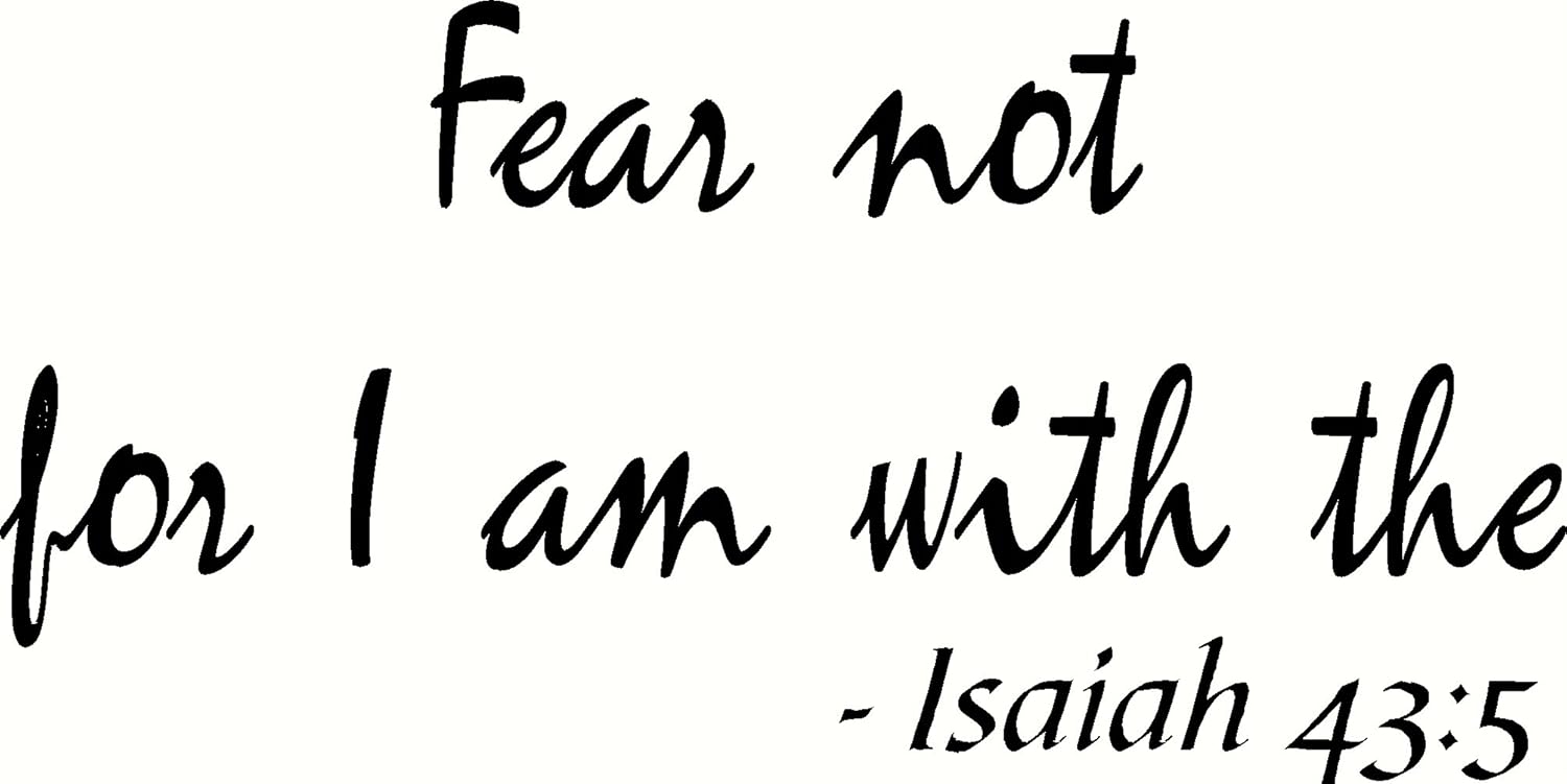 bible verse fear not for i am with thee