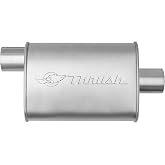 Thrush Muffler Mellow Performance Tone Inlet 3 Pipe Connection Offset Outlet 3 Center