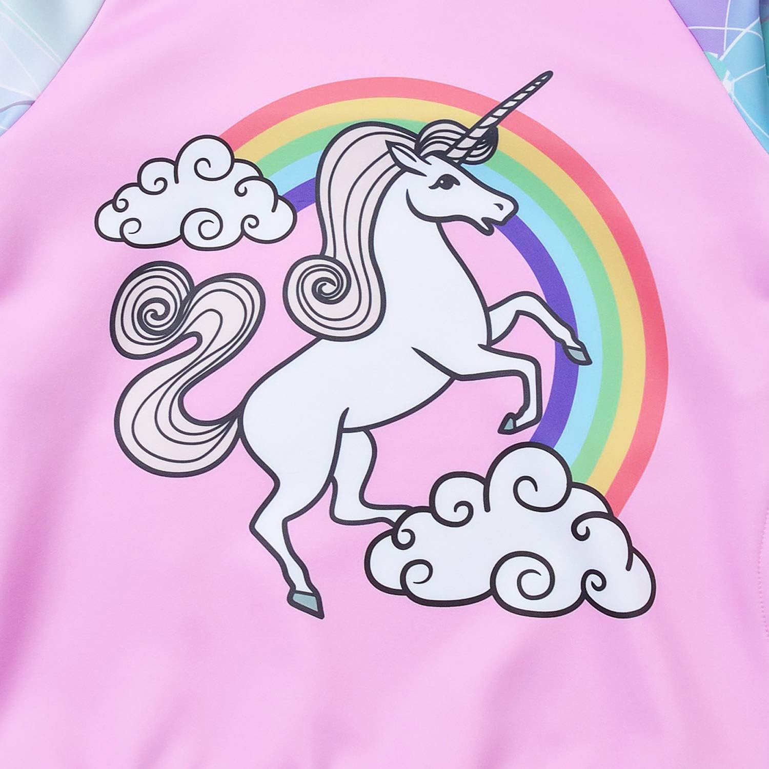 Jxstar Hoodie for Girls Kids Sweatshirts Raglan Sleeve Shirts Unicorn Mermaid Outfits: Clothing