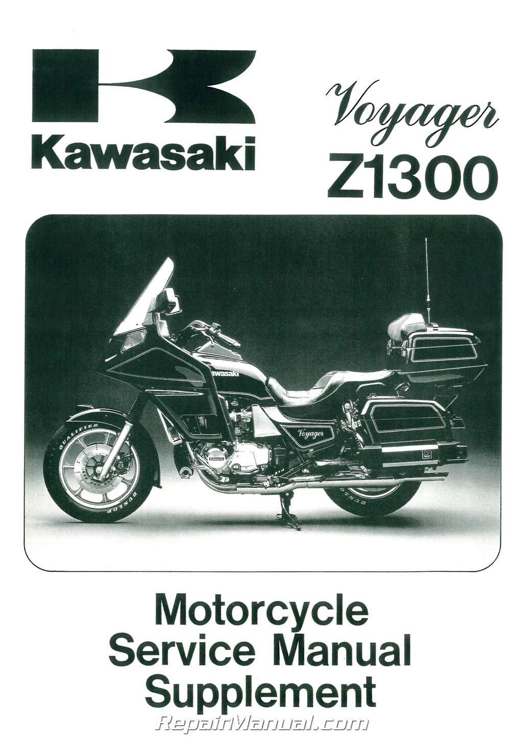 99924-1037-03 1983-1989 Kawasaki Voyager ZN1300 Motorcycle Service Manual  Supplement: Manufacturer: Amazon.com: Books