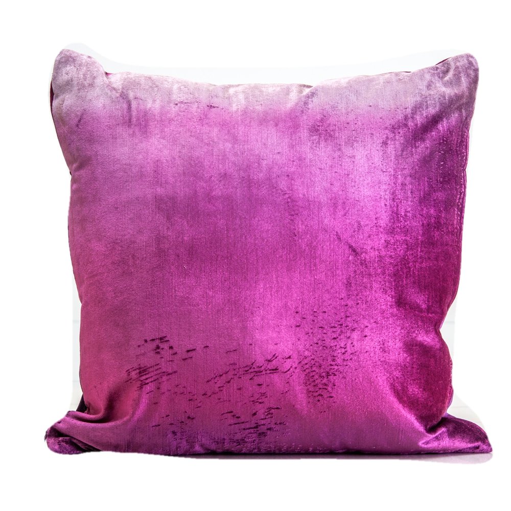 Luxury designer velvet pillow cover, purple Handmade