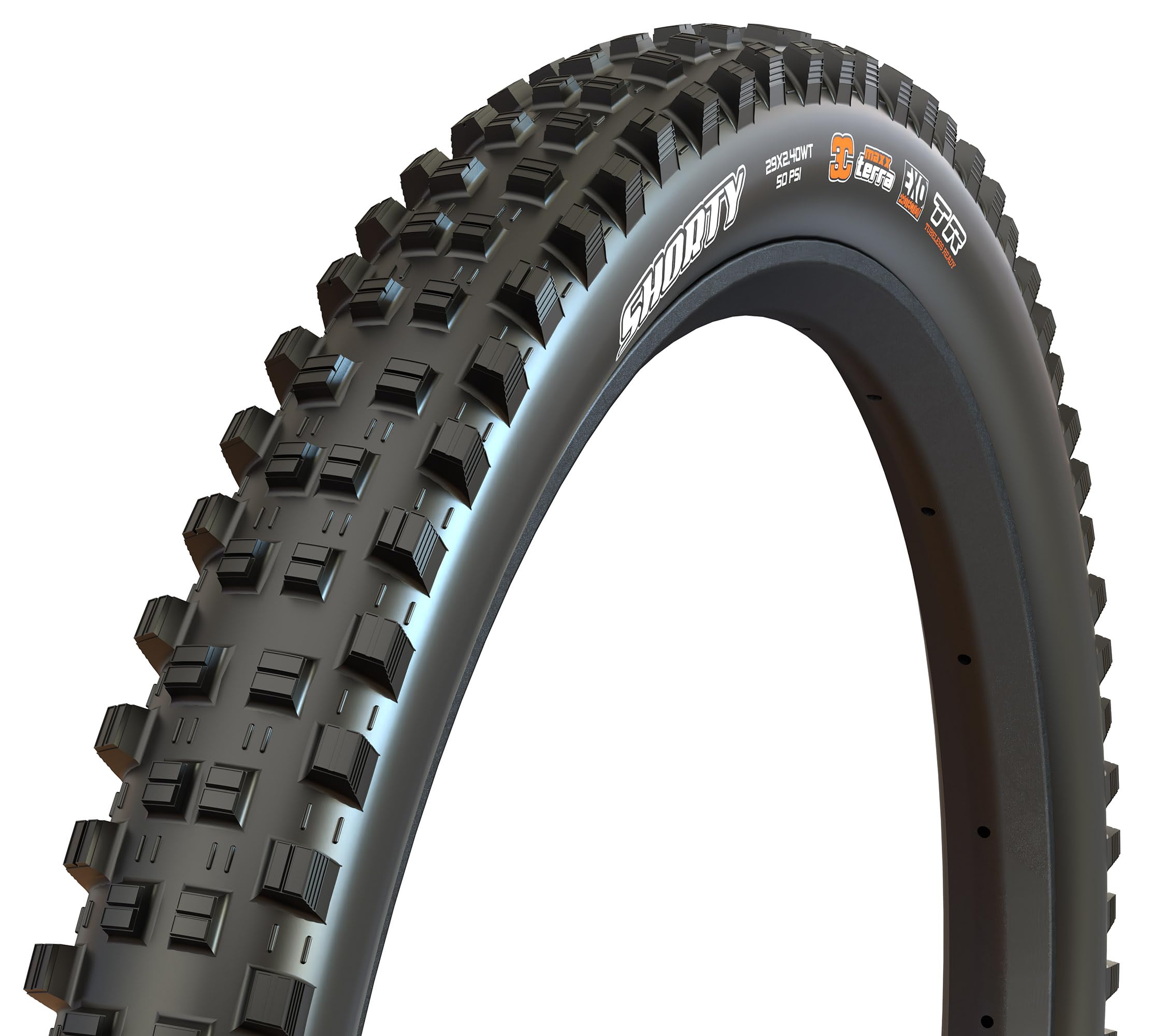 Maxxis Shorty Gen 2 DH 29 x 2.40WT 60 TPI Folding 3C Maxx Grip TR