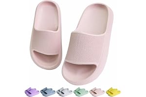 KOUECI Kids Cloud Slides Boys Girls Shower Slippers Slip on Slide Sandals Non-slip Summer Beach Pool Shoes