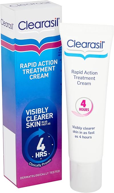Clearasil Ultra Rapid Action Treatment Cream 25ml Spot Pore Cleaner Faster