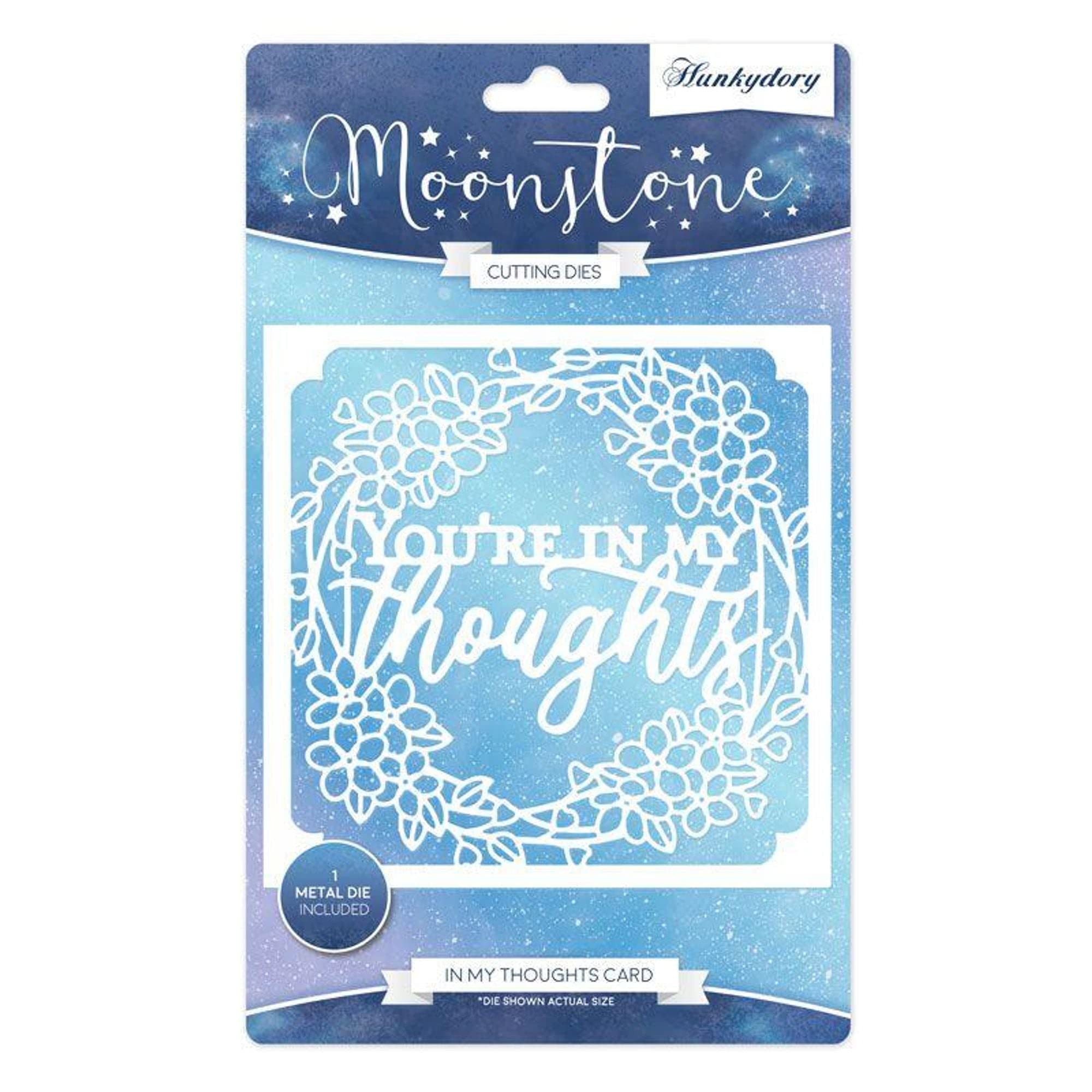 Hunkydory Moonstone - in My Thoughts Card - Cut-a-Card Die Set - MSTONE230