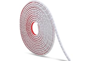 Trimold 5m x 1cm Peel and Stick Reeded Trim - Easy to Paint, Flexible DIY Craft Molding for Mirror Frame, Backsplash, Wall, D