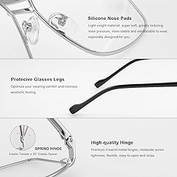 RB.Pilot Reading Glasses for Men Square Double
