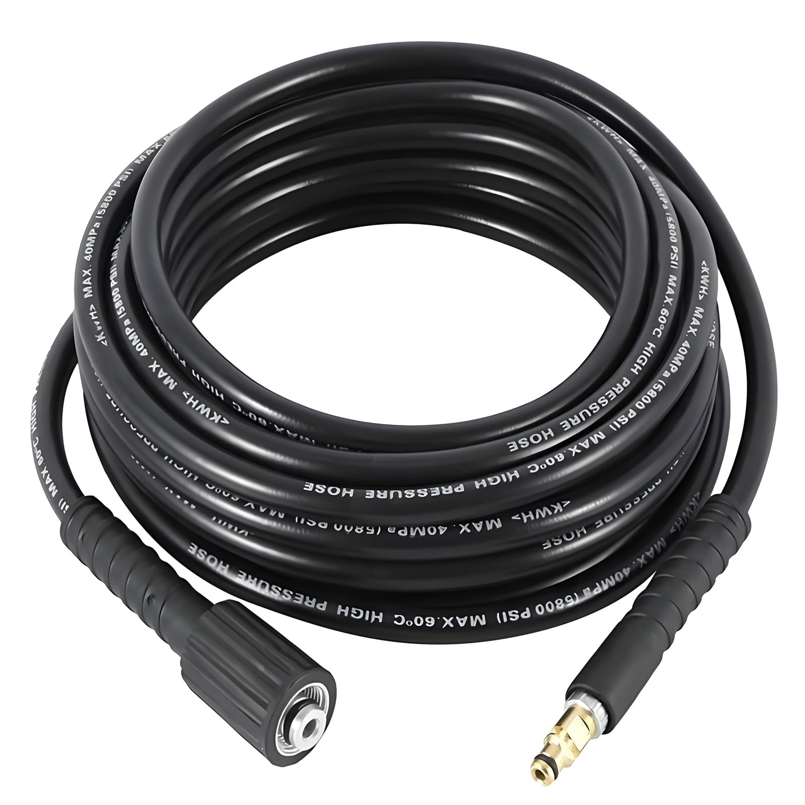 26.2FT High Pressure Washer Hose for K2 -K5, 40MPa High Pressure Auto Jet Wash Extension Hose,Washer Hose Kit with Quick Connect Plug for Cleaning Car Road Garden