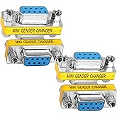 MEIRIYFA DB9 Gender Changer D-SUB 9 Pin RS-232 Connector Serial Port Cable Coupler Adapter for Serial Applications-4Pcs (Fema