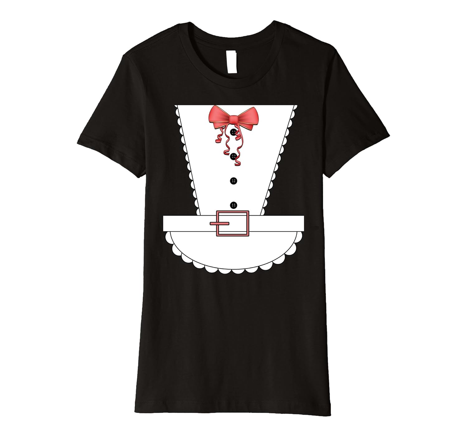 Womens Sexy French Maid Halloween Costume Premium T-shirt