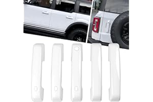 sukemichi Door Handle Covers Trim Rear Door Tailgate Handle Cover for Ford Bronco Accessories 2021 2022 2023 2024 2025 4 Door
