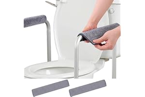 CANWUPON 2 Pcs Small Armrest Pads Covers - Widened Self-Adhesive Straps Comfortable and Protective for Toilet Handle, Office Chairs, and Armrest Chairs Comfort Padding Pressure (Size：S)
