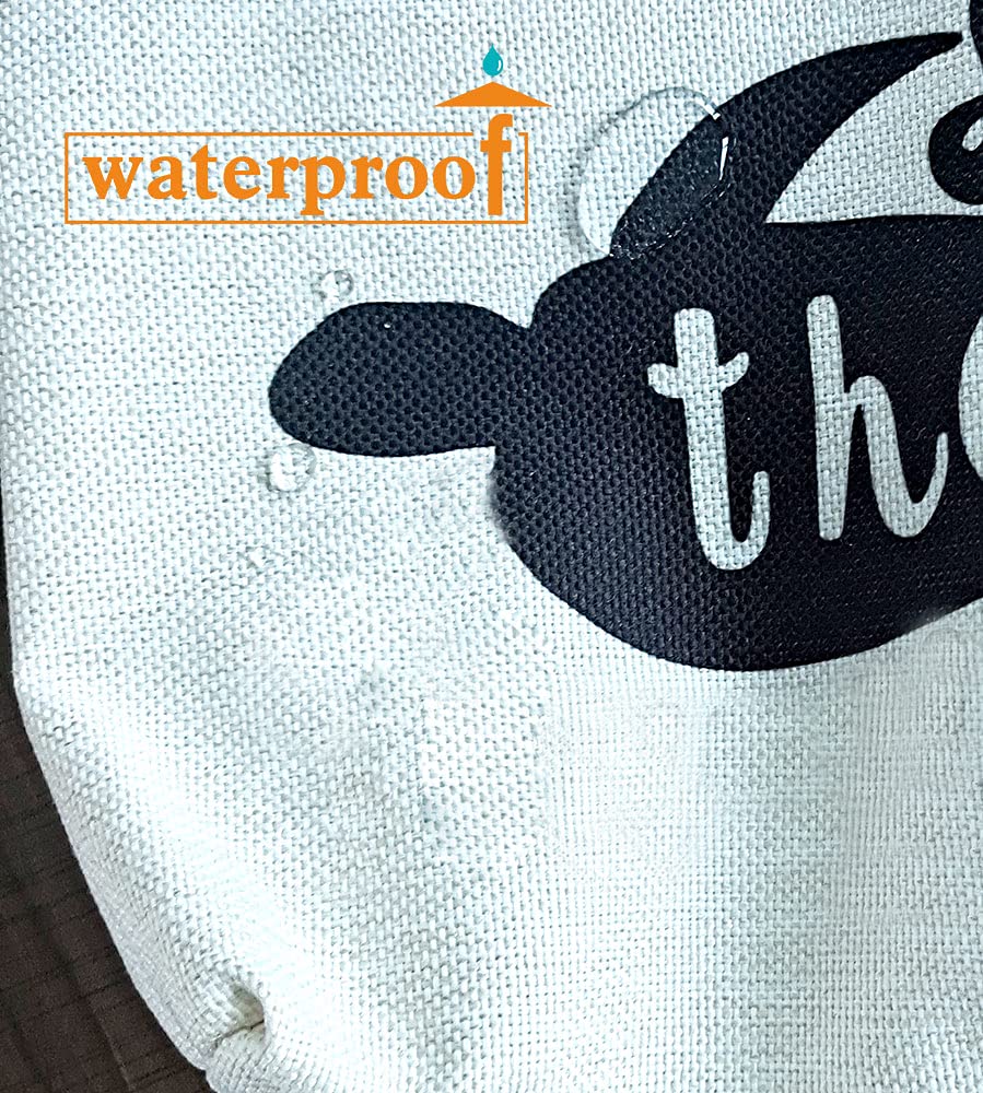 Coco Chanel Quotes Makeup Bag Fashion Gift for Girls Beauty Flower Fragrance Begins The Moment You Decide to Be Yourself - Waterproof Linen Toiletry Bag for