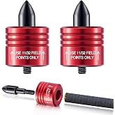 2 Pack Crossbow Bolt Decocking Head for Hunting and Competition Arrows | Durable Steel &amp; Aluminum Head Absorbs Impact. Standard 8-32 Threads Fit Recurve &amp; Compound Crossbows. Includes 2 Tips &amp; Nuts