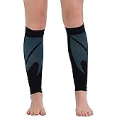 CompressionZ Calf Compression Sleeves for Men & Women | Running Shin Splint Support - Footless Socks Varicose Pain Relief