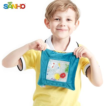 Sanho Lint Beach Discovery Bag Finger Fidget Toy For Sensory Integration Dysfunction Adhd And Autism 39 Hidden Pieces Help Develop Sensory