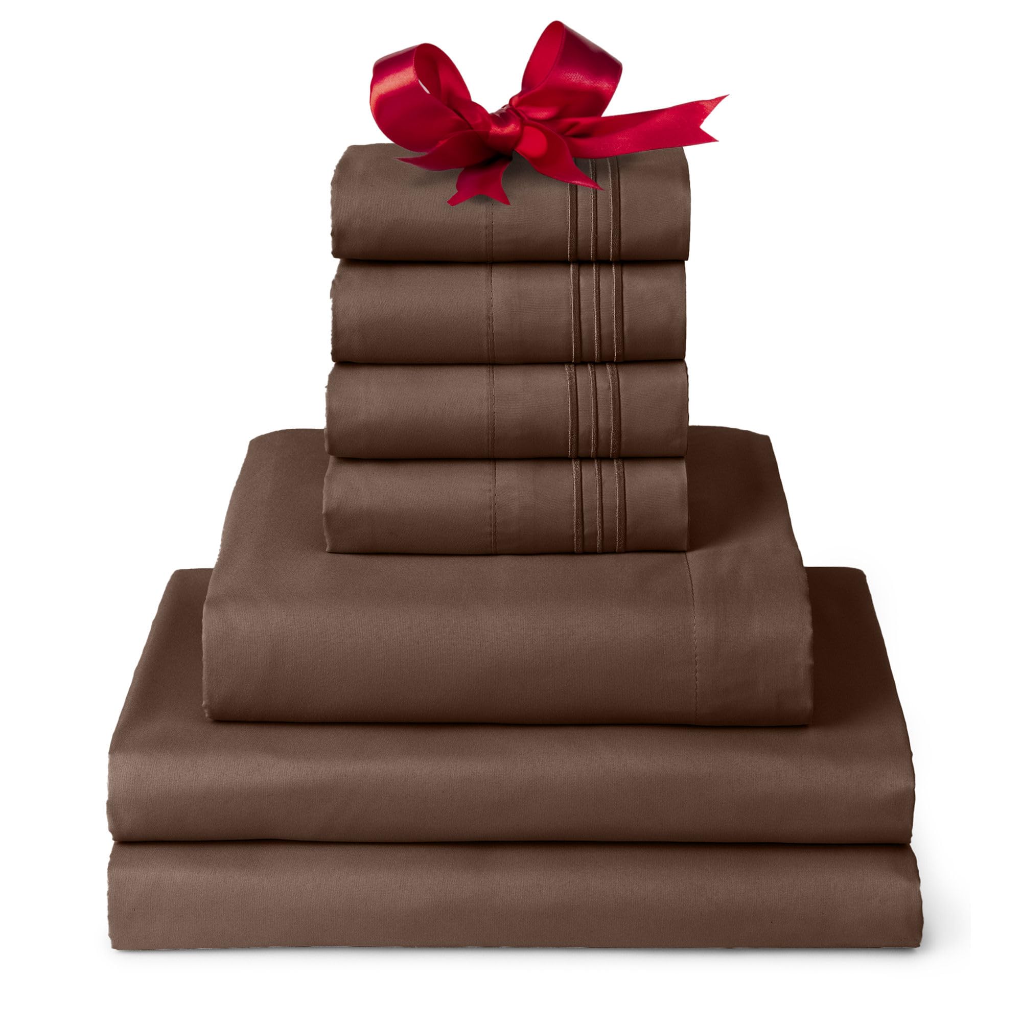 Mellanni Iconic Split King Sheet Set - 7-Piece Bed