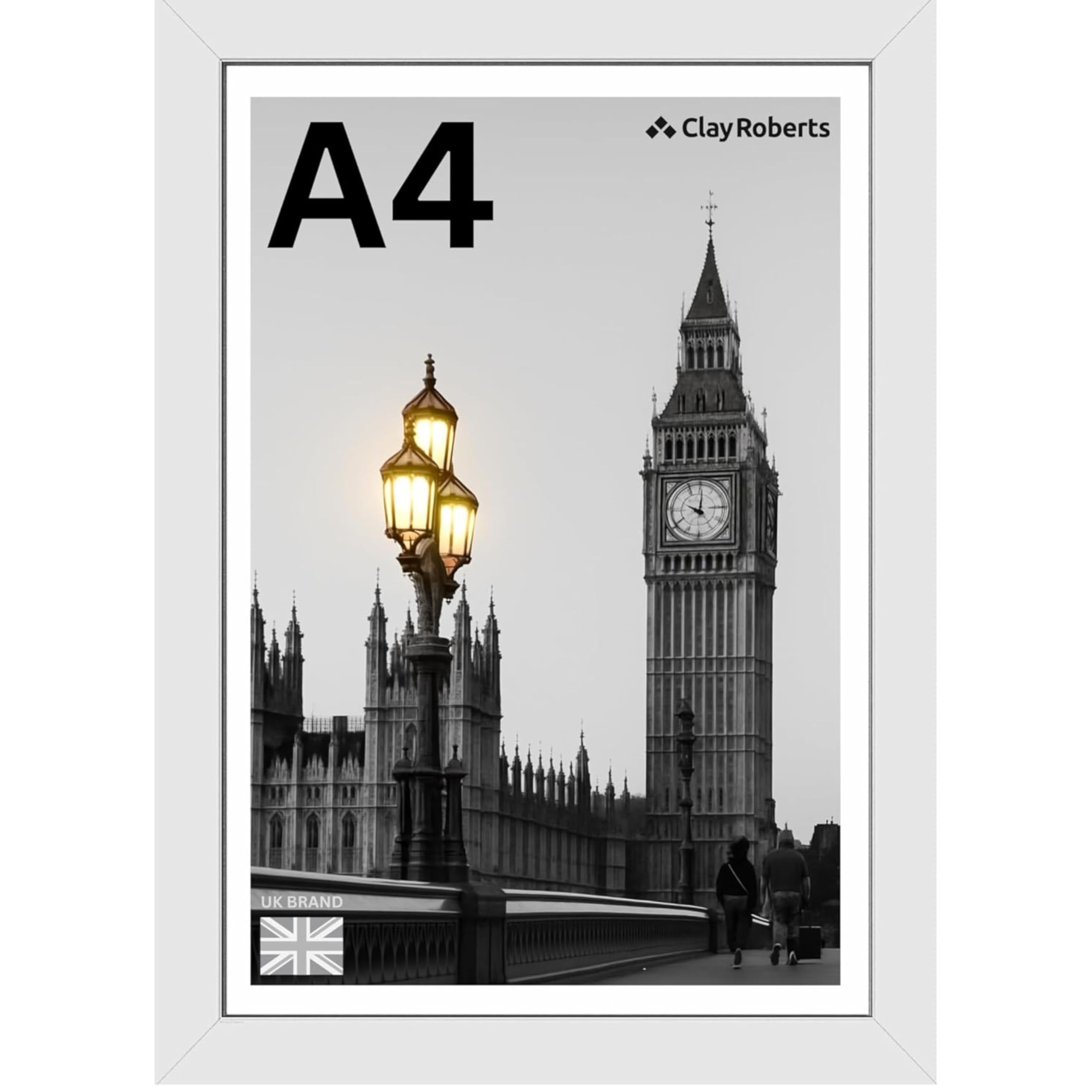 A4 Photo Frame, White, Pack of 6, Picture Frame, Certificate, Art Print Poster, 21cm x 29.7cm, White Frames, A4 Photo Collage Gallery Display