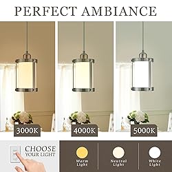 Osimir Brushed Nickel Pendant Lights Kitchen