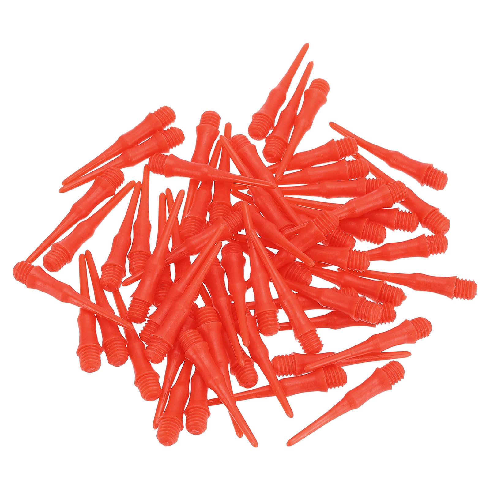 PATIKIL Plastic Dart Tips 2BA Thread, 60 Pack Soft Dart Tip Replacement Dart Accessories, Red