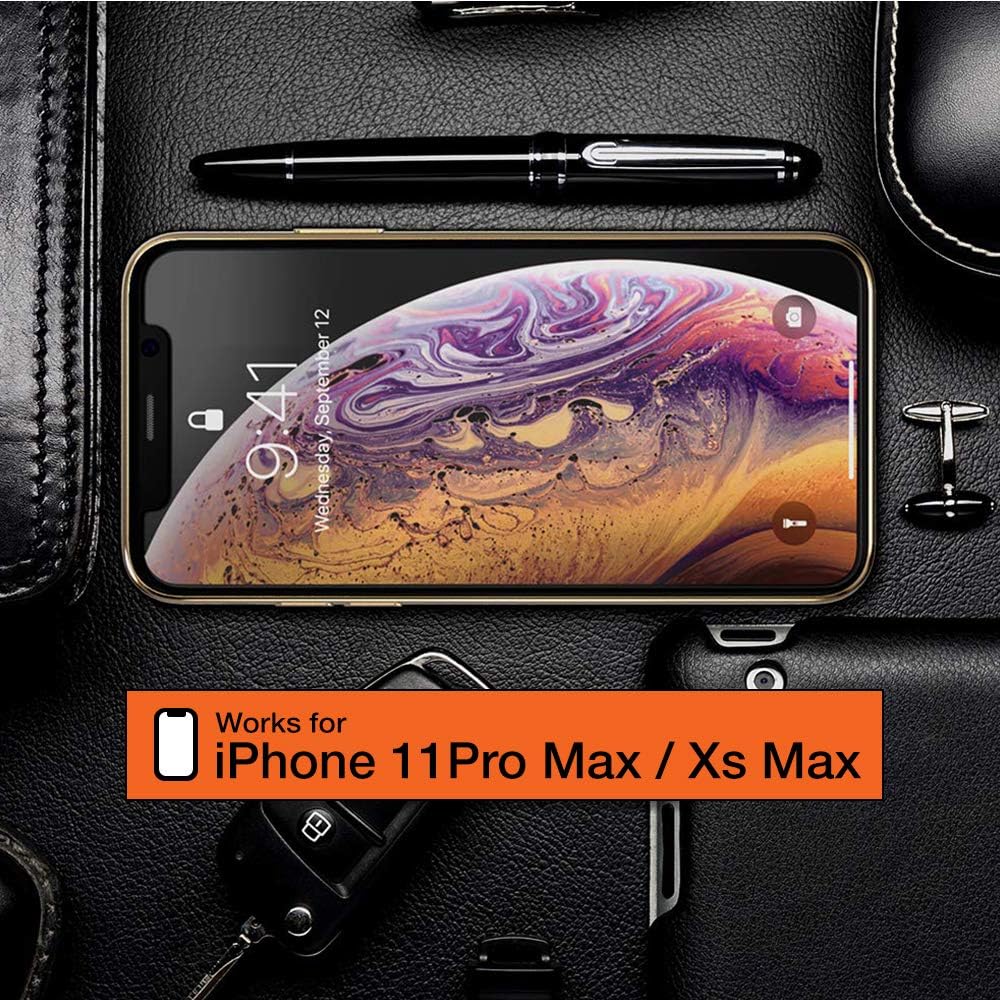Trianium (3 Packs) Screen Protector Designed for Apple iPhone 11 Pro Max, iPhone XS Max (6.5" 2018) Premium HD Clarity 0.25mm Tempered Glass Screen Protector Easy Installation Alignment Case (3-Pack)