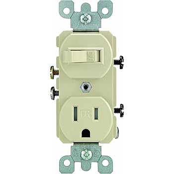 Leviton 5225 15 Amp, 120 Volt, Duplex Style Combination ... leviton switches wiring diagram t5225 