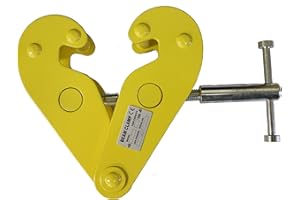 AOSBET V-Lift Industrial I-Beam Clamp Choose Weight Capacity/Beam Size 1, 2, 3, 5 or 10-Ton (1-Ton, 2,204 lb, 3"-9" Beam Size)