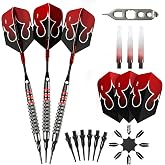 Viper Shot King Soft Tip Darts, 80% Tungsten 20 Grams, Professional Darts Plastic Tip Dart Set for Electronic Dartboard, Includes Nomad Case and Dart Accessories