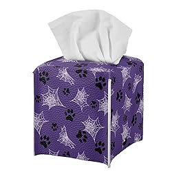 Talayituse Spider Web Print Tissue Box Cover Dog