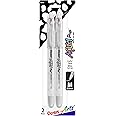 Pentel Arts Milky Pop Pastel Gel Pen, (0.8mm), Medium Line, White Ink, Pack of 2 (K98PABP2W)